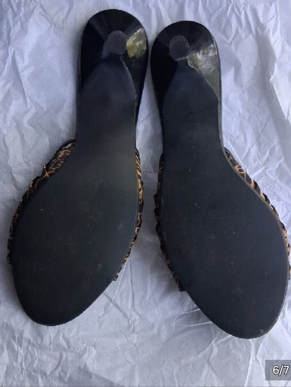 Maurices Leopard Print Open-Toe Slide Sandals with Black Trim - Picture 6 of 7